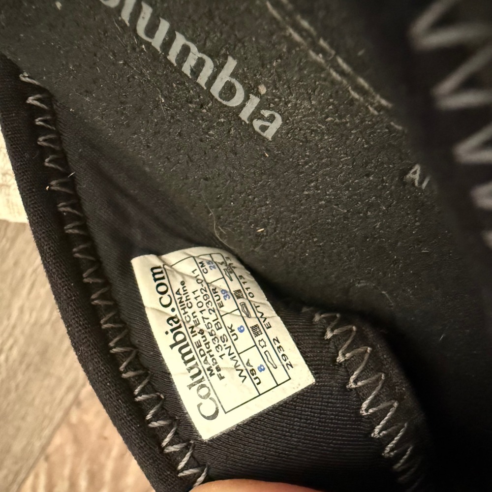 Columbia Kambi Black Leather Thong Sandals Womens Size 8 Flip Flops - Picture 4 of 4